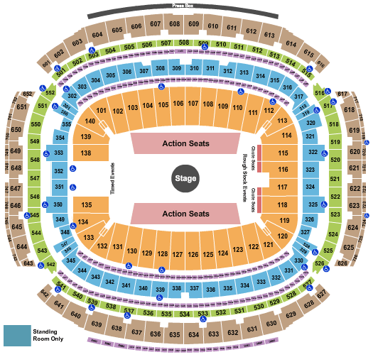 NRG Stadium Houston Rodeo Seating Chart